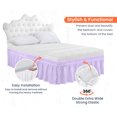 thumbnail image 3 of SGI Bedding 18 Inch Wrap Around Bed Skirt | Microfiber Bed Skirt | Fade Resistant, Wrinkle Free, Anti-static, Decorative, Extra Storage Space, Clutter-Free | Olympic Queen, Lilac, 3 of 6