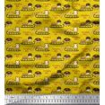 thumbnail image 1 of Soimoi Polyester Crepe Fabric Sleigh,Bread & Hot Dog Food Print Sewing Fabric Yard 42 Inch Wide, 1 of 3