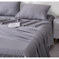 thumbnail image 2 of 600 Thread Count Jacquard Multi-Stripe 100% Cotton Sheet Set, 2 of 5