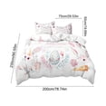 thumbnail image 3 of Fasiaou Holiday Cartoon Print Bedding Set with Rabbit and Egg Designs High Quality 3-Piece Set for Bedroom Refresh,Multicolor#3,78.74x90.55 inches, 3 of 6