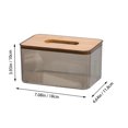 thumbnail image 3 of SSZMDLB Paper Towel Box, Tissue Box, Transparent Paper Towel Storage Box, Household Living Room Decor Box, Vintage Style Tissue Holder for Countertop, 3 of 9