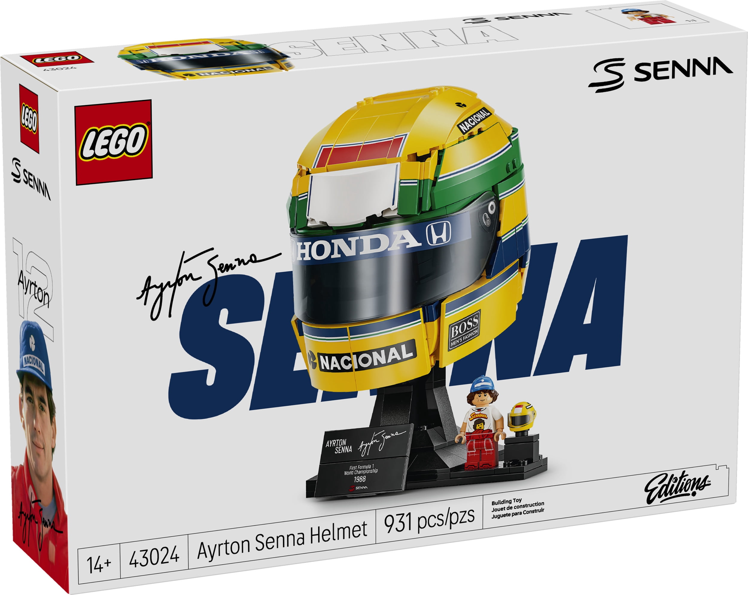 LEGO Editions Le casque d’Ayrton Senna, Ensemble de construction 43024