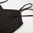thumbnail image 4 of EGNMCR Robes d'Été Femmes Tendance 2024 Femme Couleur Unie Dentelle Longue Robe Cape Col Montant Châle Deux Pièces Robe à Bretelles Col Poupée, 4 of 5
