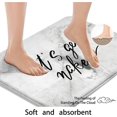 thumbnail image 2 of Let''s Get Naked Bath Mat,Modern Abstract Art Bathroom Rugs No Silp,White Marble Washable Cover Floor Rug Carpets Floor Mat 16x24 Inches for Kitchen Bedroom, 2 of 6