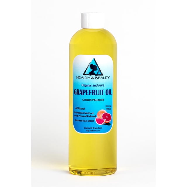 Grapefruit seed oil organic refined cold pressed premium fresh 100% pure 12 oz
