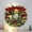 B, variant on Dvkptbk Christmas Wreath Faux Christmas Wreath with Bells and Text Card Also Embellished with Christmas Balls Deer and Flowers Merry Christmas Door Decorations Christmas Decorations