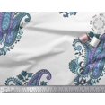 thumbnail image 2 of Soimoi Silk Fabric Floral & Paisley Block Print Fabric by The Yard 42 Inch Wide, 2 of 3