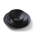 thumbnail image 3 of Oneida 895938 Ridge Black 12 Piece Dinnerware Set, 3 of 9