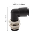 thumbnail image 2 of MasteelfCA 2pcs Bulkhead Tube Fitting Copper Quick Connect Air Hose Fitting Connector, 2 of 7