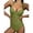 Solid Color, variant on EGNMCR Womens Swimsuits Women's Solid Color Swimwear High Waist Swimwear