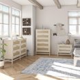 thumbnail image 3 of Ameriwood Home Lennon 6 Drawer Dresser, Ivory Oak and Faux Rattan, 3 of 9