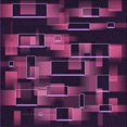 thumbnail image 1 of Ahgly Company Machine Washable Indoor Square Transitional Purple Lily Purple Area Rugs, 4' Square, 1 of 7