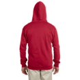 thumbnail image 2 of Jerzees Adult NuBlend Full Zip Hooded Sweatshirt, M, True Red, 2 of 3