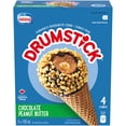 thumbnail image 1 of DRUMSTICK Chocolate Peanut Butter Cones, 1 of 4