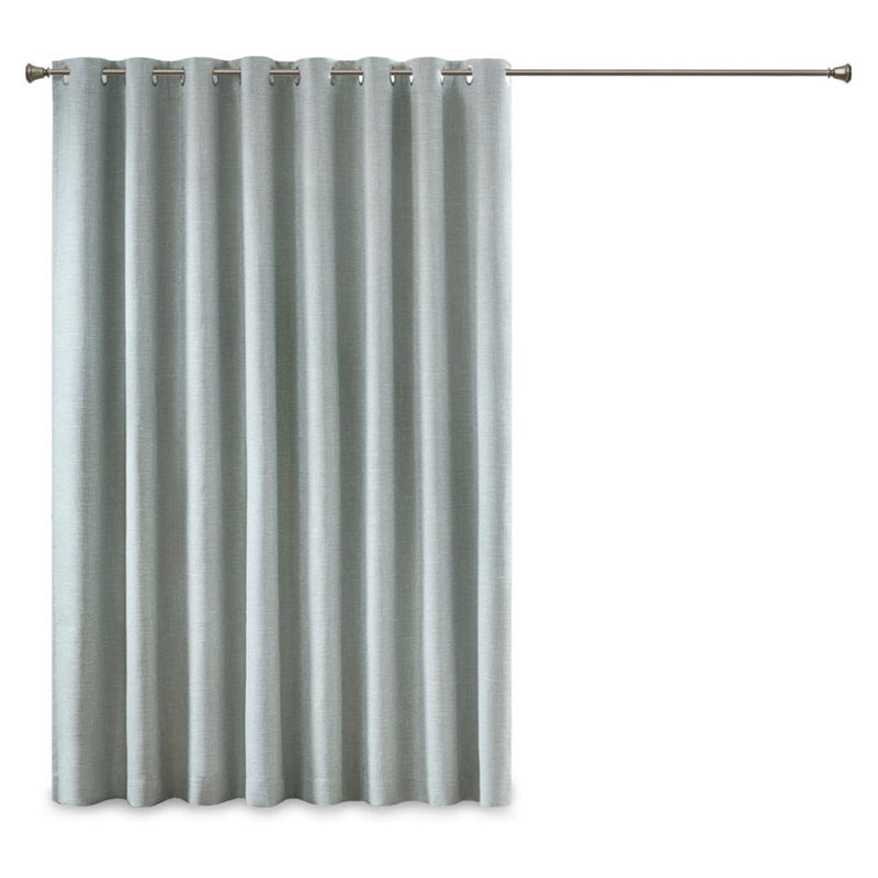 SunSmart Panneau de Fenêtre en Tissu Polyester Chiné Bleu Aqua