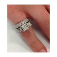 thumbnail image 4 of 3 1/2ct Princess Cut Diamond Engagement Ring Wedding Set 14K White Gold, 4 of 4