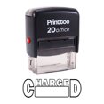 thumbnail image 1 of Printtoo Custom Stamp CHARGED Self Inking Rubber Stamp Office Stationary-Black, 1 of 1