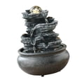 thumbnail image 4 of simhoa Cascade Intérieure Illuminée Maison Terrasse Pendaison de Crémaillère Bureau Table E, 4 of 8