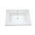 thumbnail image 2 of American Imaginations 25-in. W 1 Hole Ceramic Top Set In White Color - Overflow Drain Incl. AI-29921, 2 of 9
