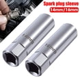 thumbnail image 2 of Thin Wall Magnetic 14mm Spark Plug Socket Wrench 12Point Drive I4 K8J9 38in, 2 of 8