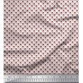thumbnail image 1 of Soimoi Red Velvet Fabric Weather Cock & Dots Printed Craft Fabric by the Yard 58 Inch Wide, 1 of 5