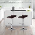 thumbnail image 3 of Giantex Tabourets de Bar Ensemble de 2 Tabourets Pivotants Réglables en Cuir Pu Sans Dossier avec Poignée à Levage par Air, Repose-Pieds, Base Chromée, Style Moderne pour Salon, Cuisine et Bar, Chaises de Pub Hauteur Comptoir (Café), 3 of 8