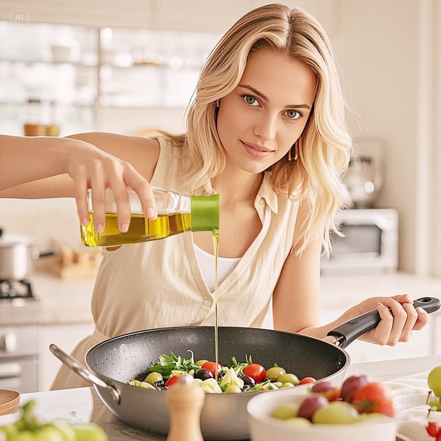 Glass Soy Dispenser Bottle Leakproof Kitchen Oil Container For Cooking And Barbecue Use