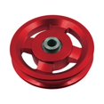 thumbnail image 1 of Aluminium Alloy Bearing Pulley Wheel Replace for Gym Equipment Part Cable Machine - Red, 95mm, 1 of 8