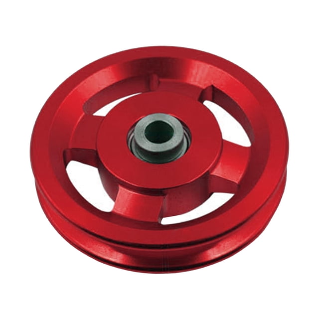 Aluminium Alloy Bearing Pulley Wheel Replace for Gym Equipment Part Cable Machine - Red, 95mm