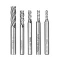 thumbnail image 1 of Amdohai 5PCS 4-Flute End Mill Bits Carbide Tungsten Steel Milling Cutter Router Bits Rotary Bits Tool Straight Shank 6mm-8mm Double Edged Cutting Engraving Bits, 1 of 8