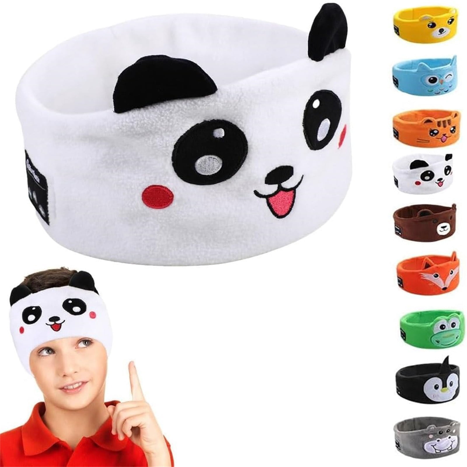 BotaniNest Original Kids Headphones Headband Wireless Over The Ear Bluetooth Headband Headphones For Kids Headband Earphones For Children With Thin Speakers & Super Soft Fleece Headband