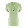 thumbnail image 4 of T-Shirts Femmes Lot Mode Décontractée Col en V Manches Courtes Haut T-Shirt - Hontri, 4 of 5