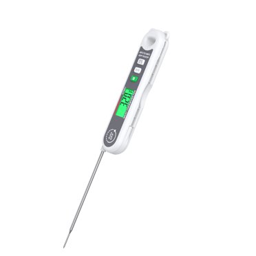 HABOTEST HT690/HT691 Digital Food Thermometer with 0.1℃ Resolution, Instant Read for Meat, Baking & Grilling, 130mm Probe, Backlight, ℃/℉ Conversion, Data Hold, Max/Min Functions, ABS Material, 3V