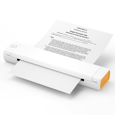 Imprimante Pochoir Thermique Portable Bluetooth pour Tatouage - Imprimante Compacte Sans Encre pour Téléphone et Portable, Imprimantes Portables M08F-Letter Sans Fil pour Voyage, Usage Domestique, Véhicules, Bureau, École (Papier 8,5 Pouces X 11 Pouces)