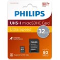 thumbnail image 1 of PHILIPS 32GB Micro SDHC UHS-1 U1 & V10 Class 10 Flash Memory Card & Adapter, 1 of 1
