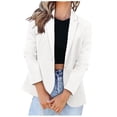 thumbnail image 2 of Aqestyerly Women Blazer Jacket Casual Suit Long Sleeve Open Front With Button Pockets For Business Office Wear HWRETIE, 2 of 6