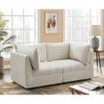thumbnail image 3 of Meridian Furniture Jacob Sofa Modulaire en Velours Crème, 3 of 10