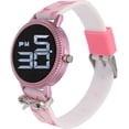 thumbnail image 2 of Sleek LCD  Watch with Pink Bow Strap, 2 of 2
