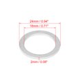 thumbnail image 2 of 15pcs Durable M18 Silver Tone Oil Drain Plug Gaskets Replacement for Volvo 977751, 2 of 5