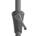 thumbnail image 3 of CorLiving Versa 8.5ft Outdoor Patio Half Umbrella with Steel Frame for Small Spaces, 3 of 9