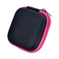 thumbnail image 1 of stanreset Earphone Container Universal Space Saving Storage Bag Hard Scratchproof Carry Packet Cables Travel Charger USB Rose Red, 1 of 1