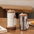 thumbnail image 3 of kurtrusly Coffee Thermos With Temperature Display Coffee Fresh And Hot All Day Long Easy To Clean Stainless White black, 3 of 6