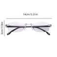 thumbnail image 2 of Frameless High Definition Blue Light Reading Glasses Fashionable Lightweight Eyewear For Middle And Senior Adults, 2 of 2