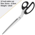 thumbnail image 2 of A Stainless Steel Scissors With Plastic Handle Large Size Fabric Leather Cutting Scissors For Household Office Use Multi-Purpose Sharp Sewing Scissors, 2 of 9
