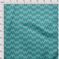 thumbnail image 3 of oneOone Cotton Poplin Fabric Chevron Ikat Print Sewing Fabric BTY 56 Inch Wide, 3 of 4