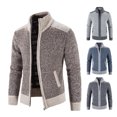 thumbnail image 3 of Sarkoyar Zipper Closure Men Cardigan with Pocket Polyester Precisely Detail Men Sweater for Dating Wear, 3 of 8