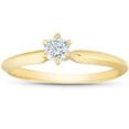 thumbnail image 1 of 14k Yellow Gold 1/5ct Round Solitaire Diamond Engagement Ring Brilliant Cut, 1 of 4