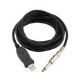 thumbnail image 1 of funtasica 9.8ft Guitar Bass 6.5mm Jack To USB Link Connection Instrument Cable Adapter, 1 of 7