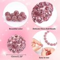 thumbnail image 2 of BUYISI Perles Rondes Scintillantes en Strass, Perles Boule Disco Pavé en Argile Polymère 10 mm Rose Rouge, 2 of 7