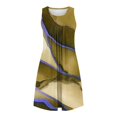 thumbnail image 5 of Ovzne Robes pour Femmes Robe Femme Imprimé avec Poches Chemises de Nuit Sans Manches Vêtements de Nuit devant Plissé Nuisette Col Rond Robe de Nuit Robe de Vacances Imprimée Liquidation, 5 of 5